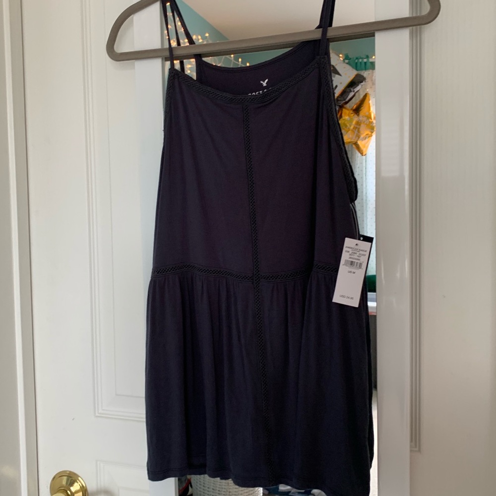 NWT American Eagle grey halter tank top